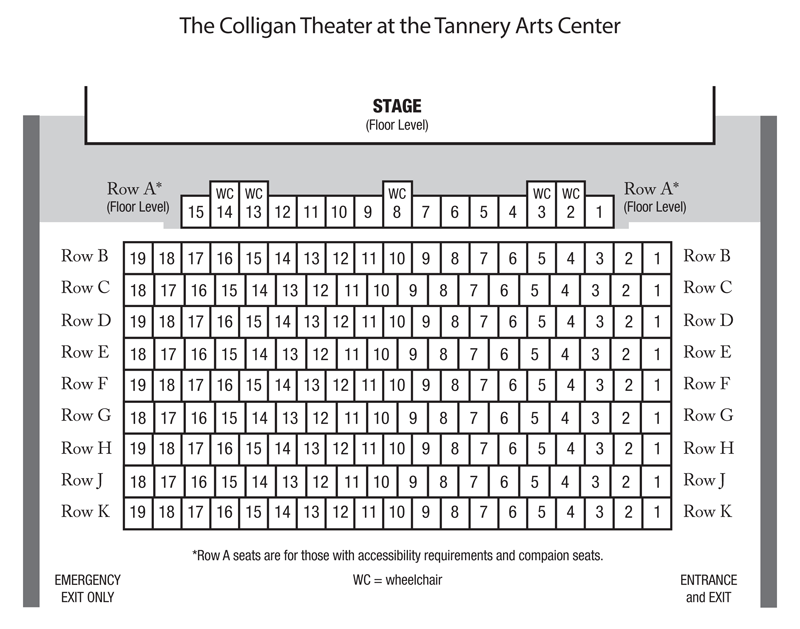 Moon River Theater Seating Chart
